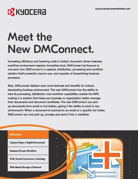 Kyocera Software Capture And Distribution Dmconnect Thumb, Executive OfficeLinx, Monroe, LA, Kyocera, Sharp, Dealer, Reseller, Louisiana
