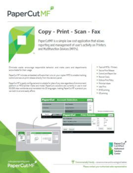 Ecoprintq Cover, Papercut MF, Executive OfficeLinx, Monroe, LA, Kyocera, Sharp, Dealer, Reseller, Louisiana