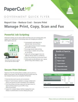 Government Flyer Cover, Papercut MF, Executive OfficeLinx, Monroe, LA, Kyocera, Sharp, Dealer, Reseller, Louisiana